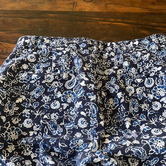 GAP Women's Signature Skinny Ankle stretch navy floral pants size 6 - Picture 7 of 10